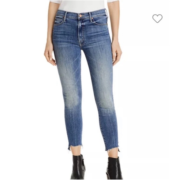 MOTHER Stunner Zip Ankle Step Fray